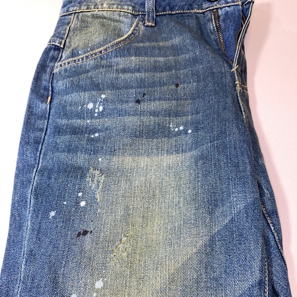Wildfox cropped paint splatter distressed jeans - Picture 9 of 15